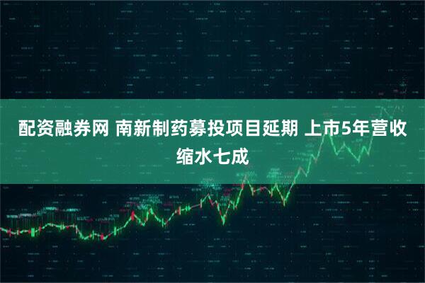 配资融券网 南新制药募投项目延期 上市5年营收缩水七成
